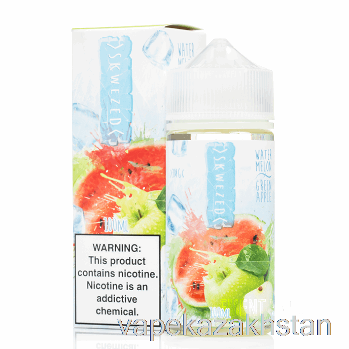 Vape Kazakhstan ICE Watermelon Green Apple - Skwezed - 100mL 3mg